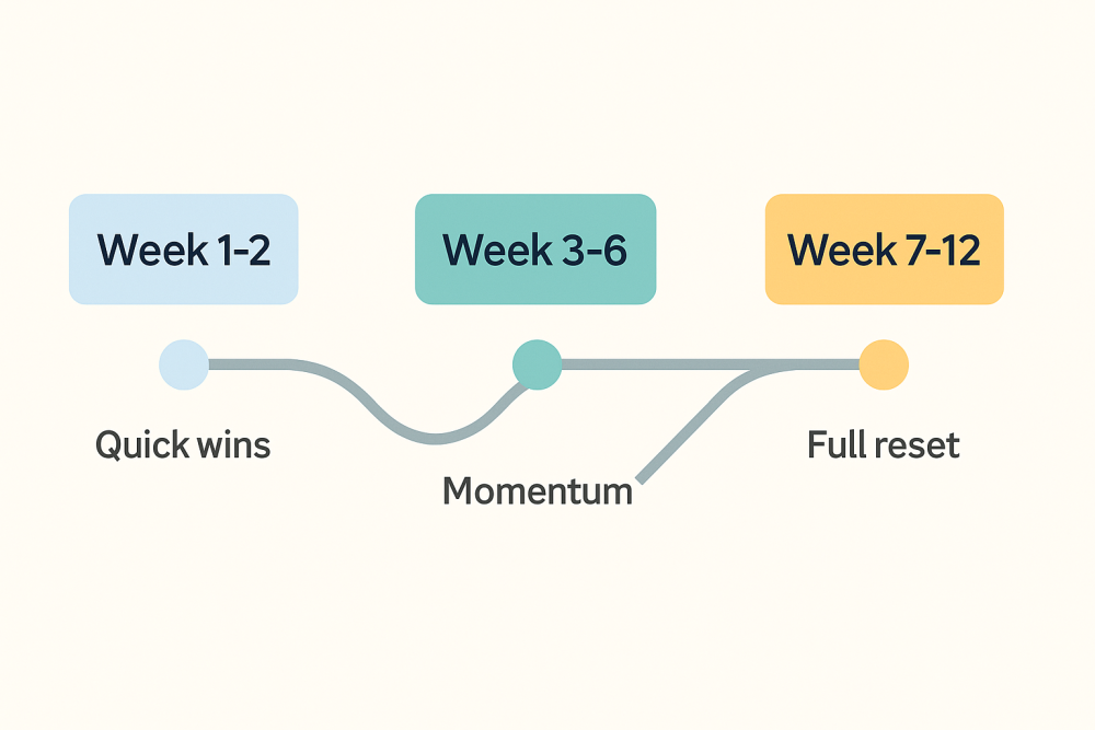 12-week roadmap illustration